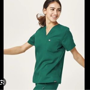 Mediclo Sal scrub top hunter green